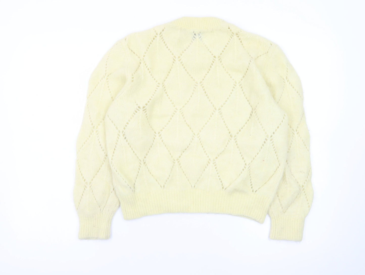 & Other Stories Women Yellow Wool Alpaca Knit Pullover Jumper S
