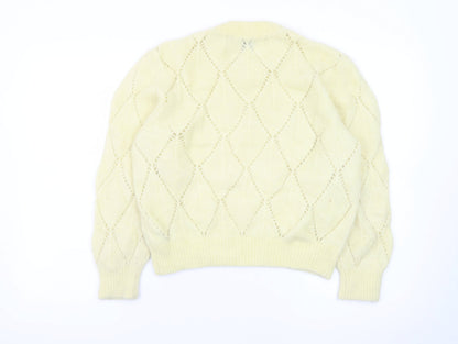 & Other Stories Women Yellow Wool Alpaca Knit Pullover Jumper S