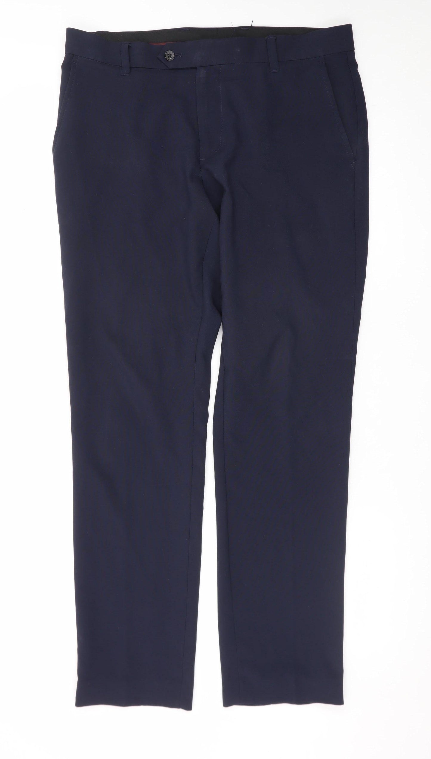 NEXT Men’s Blue Chino Trousers 32W 31L Regular Fit