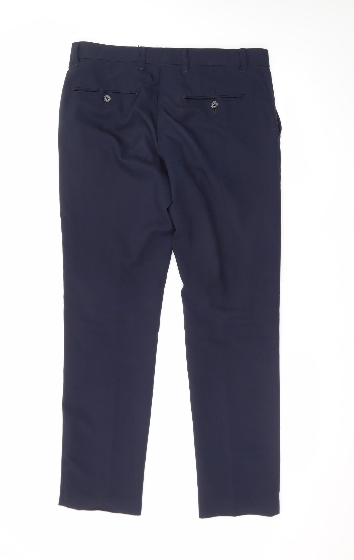 NEXT Men’s Blue Chino Trousers 32W 31L Regular Fit
