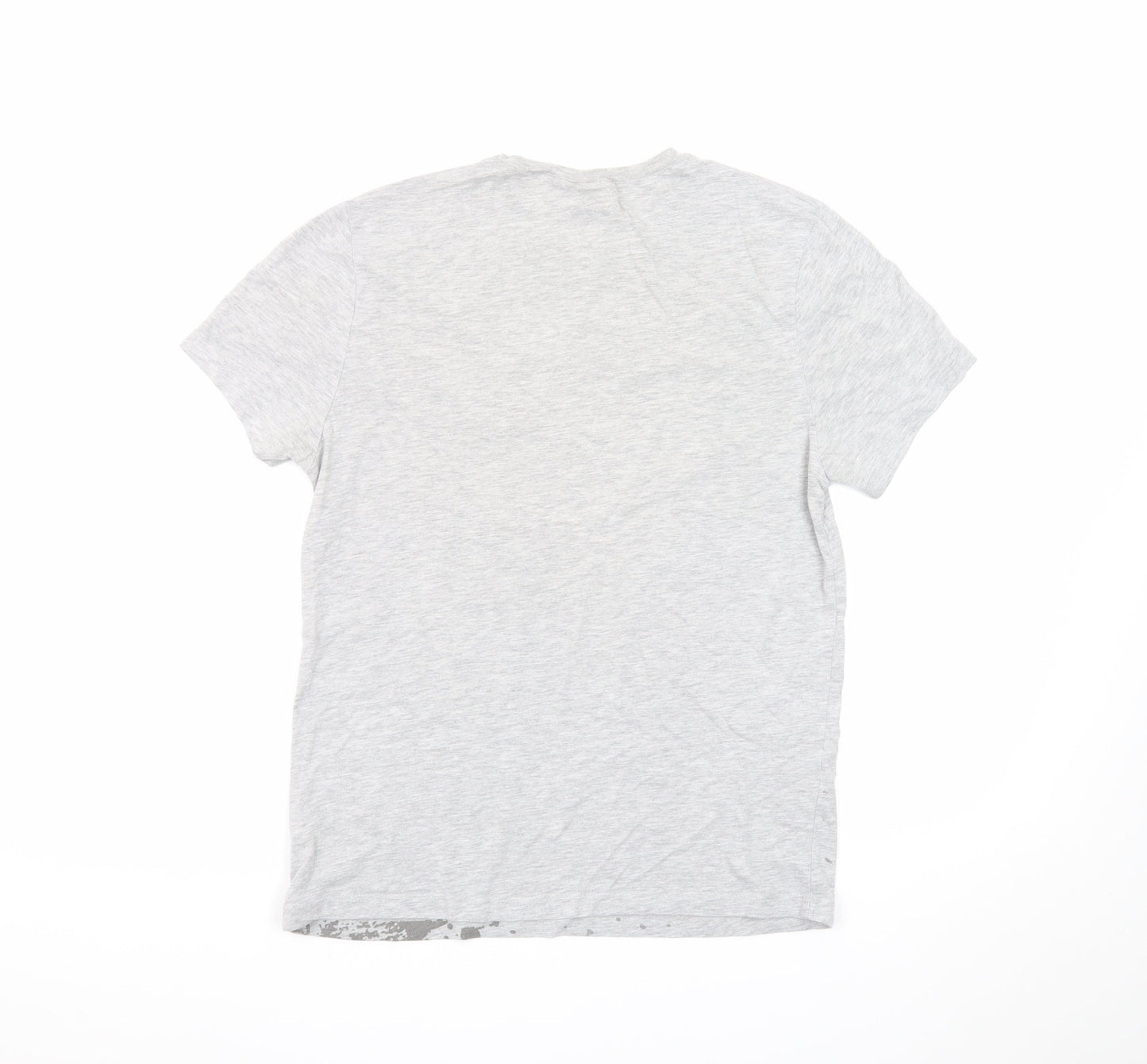 Weenicons Men's Grey Band Graphic T-Shirt M Short Sleeve Cotton
