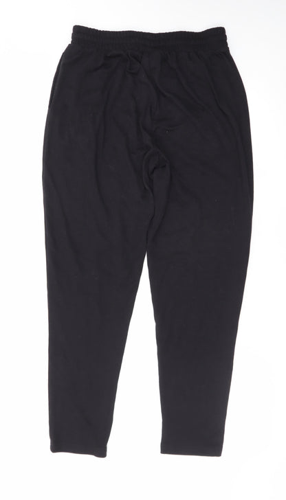 Slazenger Womens Black Jogger Trousers Size 10 Fleece Comfort Fit