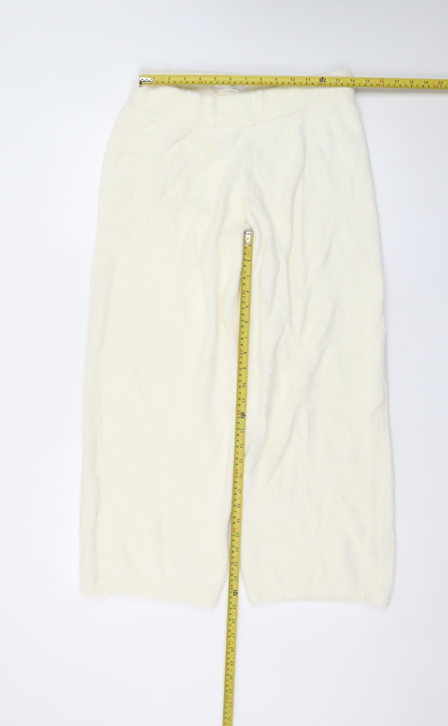 Marks and Spencer Ivory Knit Women's M Elastic Waist Lounge Sweatpants
