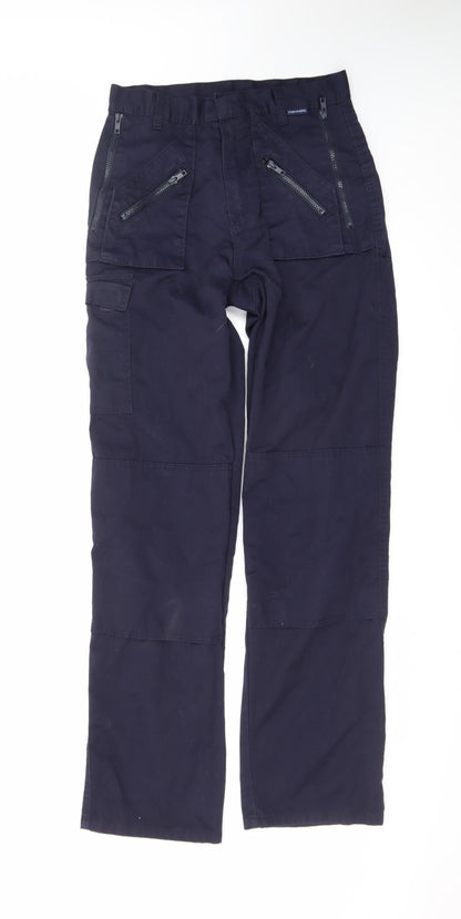 Portwest Men's Blue Cargo Workwear Trousers Size M 30W 36L