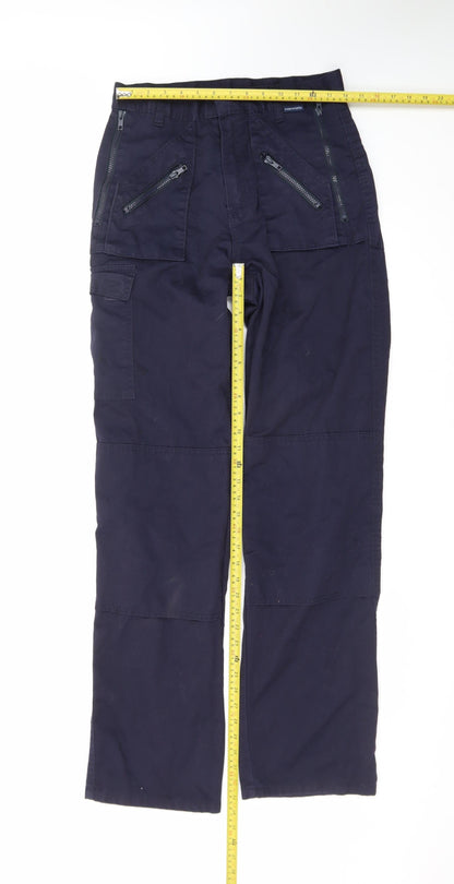 Portwest Men's Blue Cargo Workwear Trousers Size M 30W 36L