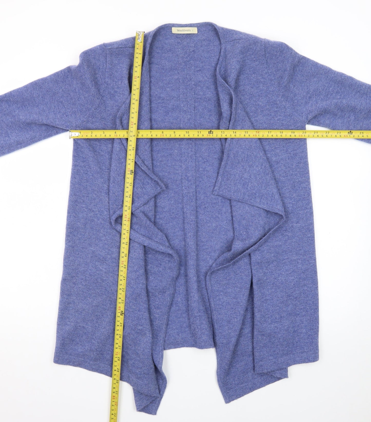 Woolovers Women's Blue 100% Merino Wool Long Sleeve Cardigan S
