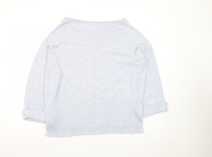 River Island Women’s Blue Knit Pullover Jumper Size S