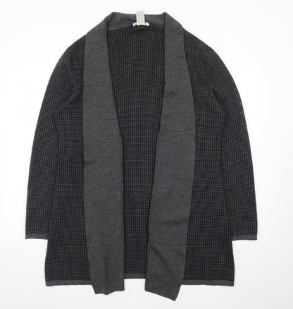 Orvis Womens Grey Wool Long Sleeve Open Front Cardigan L