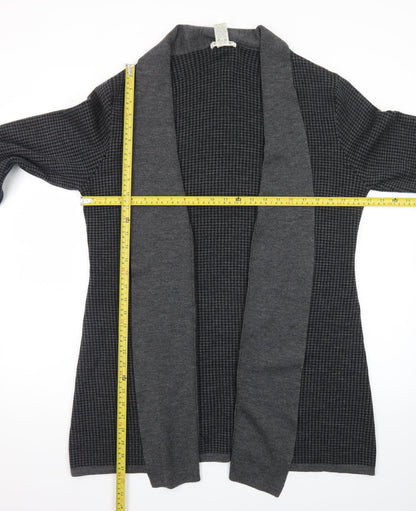 Orvis Womens Grey Wool Long Sleeve Open Front Cardigan L