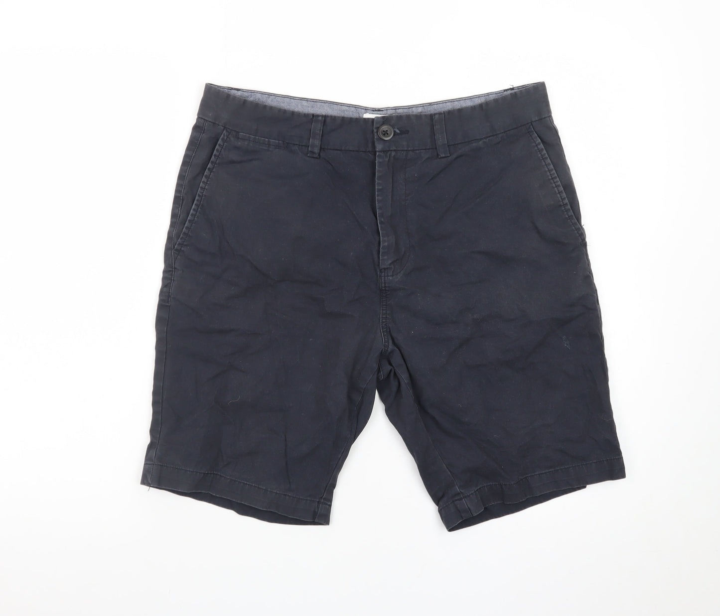 Next Men's Black Chino Shorts 32 Regular Waist Casual Summer Wear