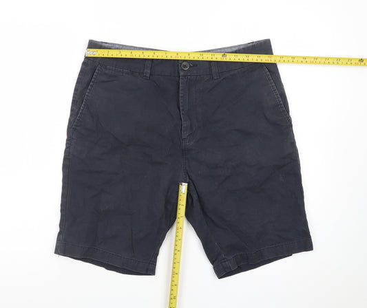 Next Men's Black Chino Shorts 32 Regular Waist Casual Summer Wear