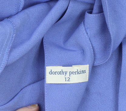 Dorothy Perkins Women's Blue Short Sleeve Suit Jacket Size 12