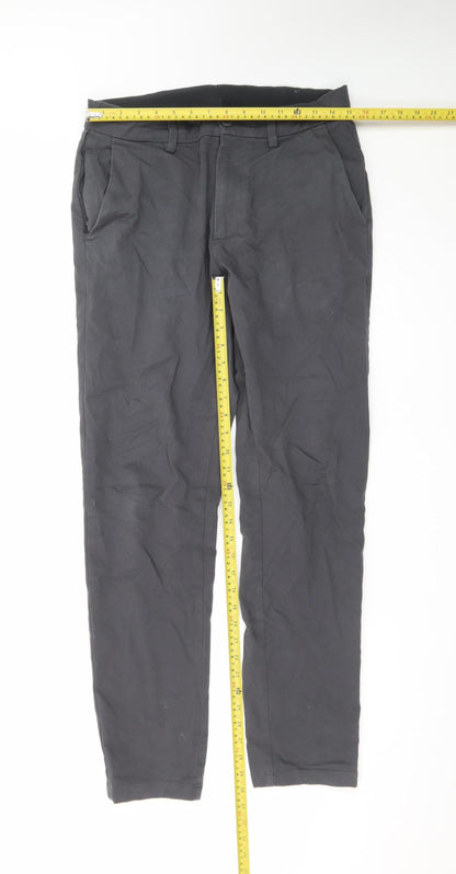 Marks and Spencer Men's Black Slim Fit Chino Trousers 30x31