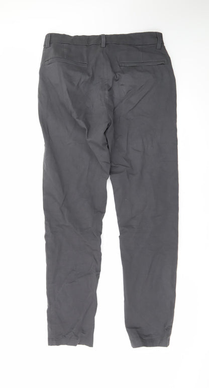Marks and Spencer Men's Black Slim Fit Chino Trousers 30x31