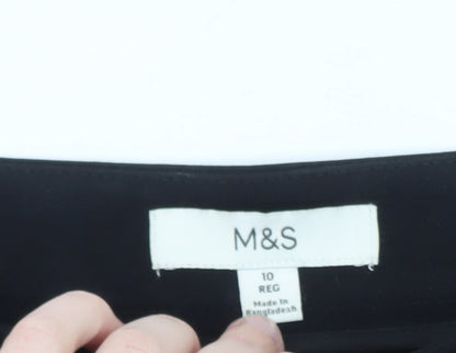 Marks and Spencer Women’s Black Chino Shorts Size 10 Regular
