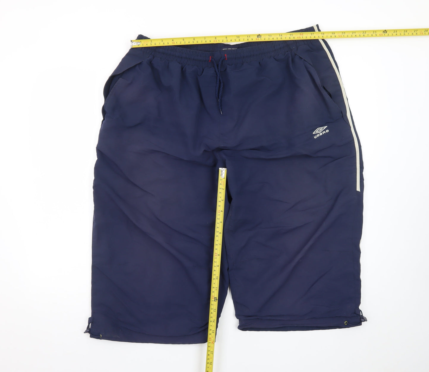 Umbro Men's Blue 2XL Sports Sweat Shorts with Elastic Waist