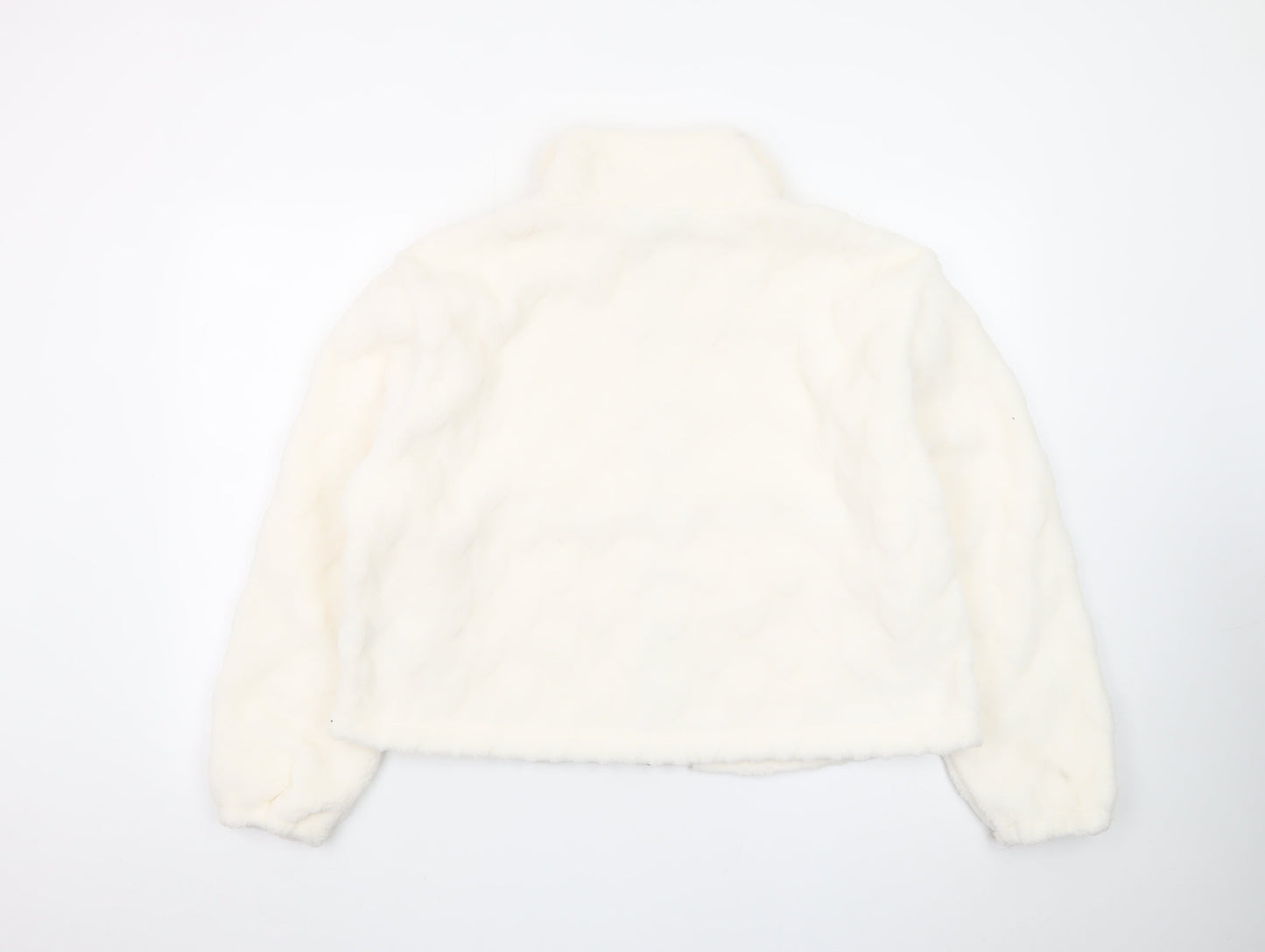 Marks and Spencer Goodmove Women’s Ivory Fleece Puffer Jacket Size 14