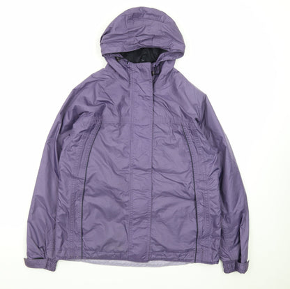 Peter Storm Women’s Purple Waterproof Rain Jacket Size 14 Hooded
