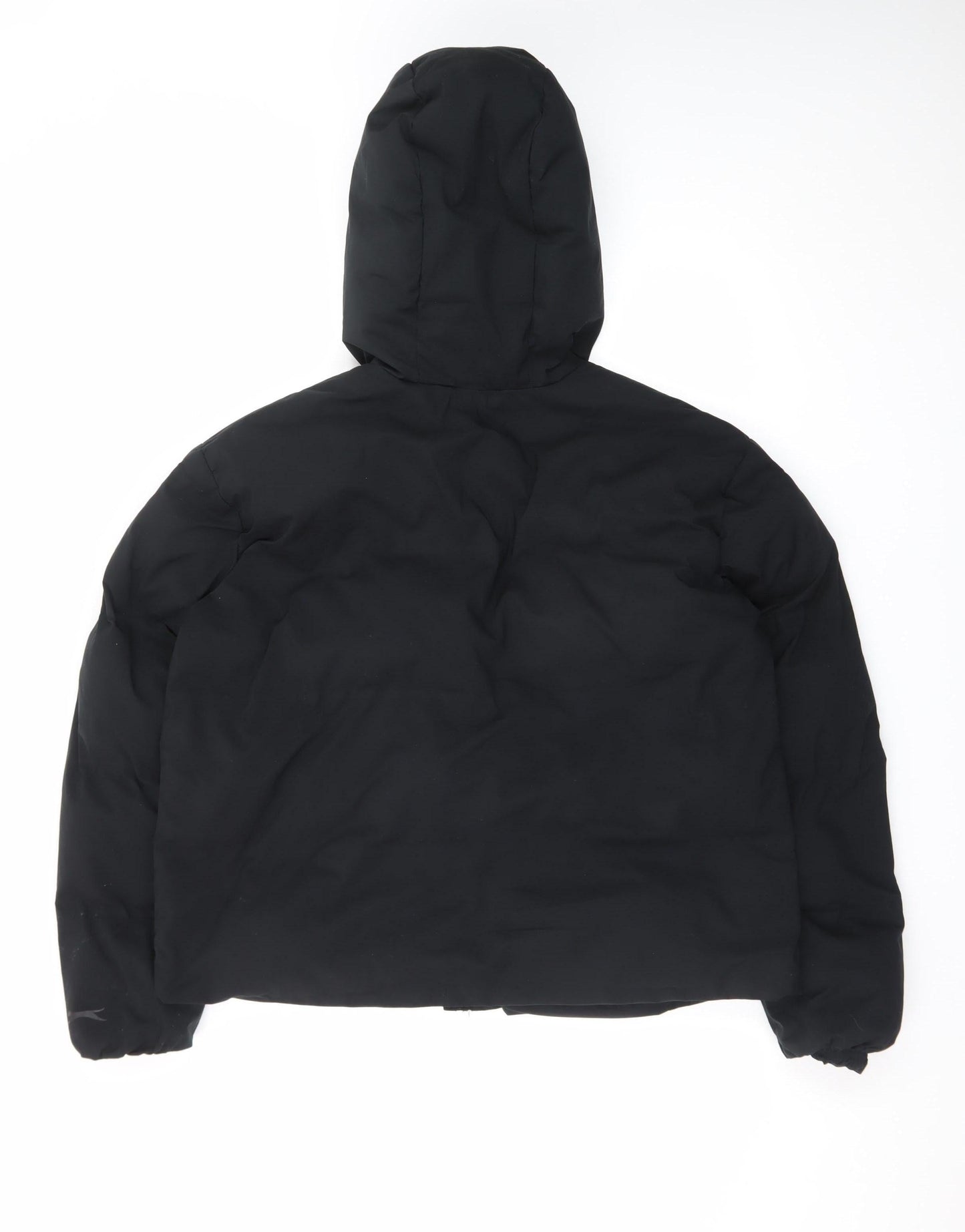 Slazenger Womens Black Size 10 Puffer Jacket Hooded Winter Coat