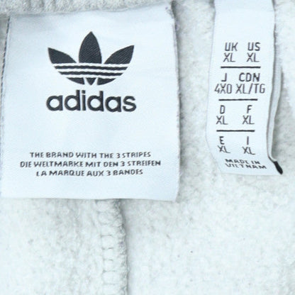 Adidas Men's Grey XL Jogger Sweatpants Tapered Cotton Blend