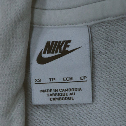 Nike Men’s White XS Pullover Hoodie with Red Logo Graphic