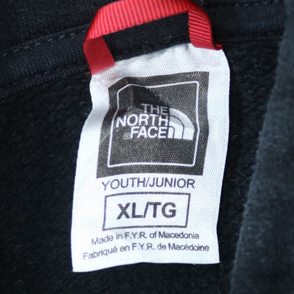 The North Face Boys Black XL Pullover Hoodie 100% Cotton Logo Sweatshirt