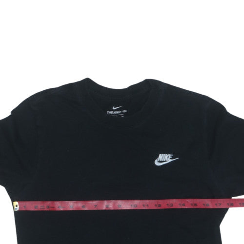 Nike Men's Black Crew Neck Short Sleeve Cotton T-Shirt Size S