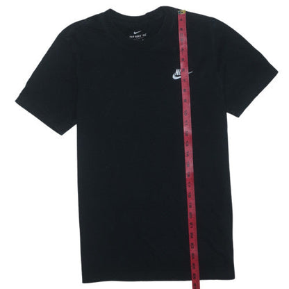 Nike Men's Black Crew Neck Short Sleeve Cotton T-Shirt Size S
