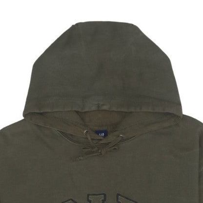 GAP Men's Green Logo Pullover Hoodie Size L Regular Fit