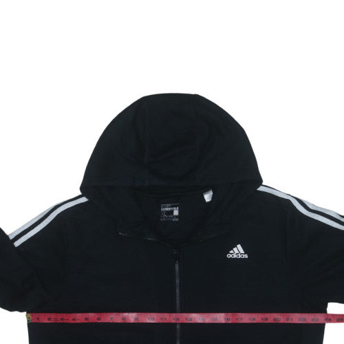 adidas Men's Black XL Full Zip Hoodie Sports Essentials
