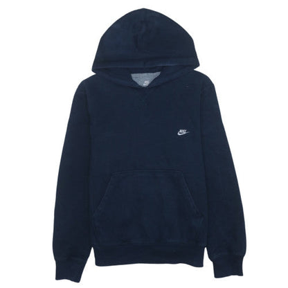 Nike Mens Blue Pullover Hoodie Size M Regular Fit Fleece Sweatshirt
