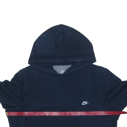 Nike Mens Blue Pullover Hoodie Size M Regular Fit Fleece Sweatshirt
