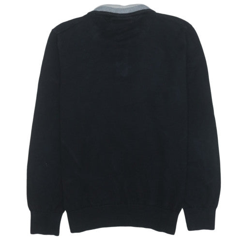 Tommy Hilfiger Men’s Black 2XL Quarter Zip Collared Sweatshirt