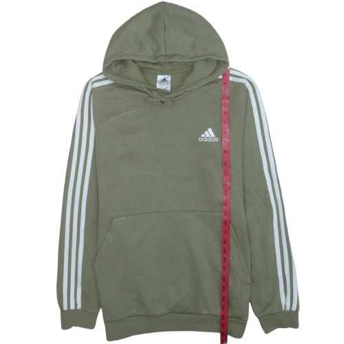 Adidas Men's Green Pullover Hoodie Size L Sports Fleece