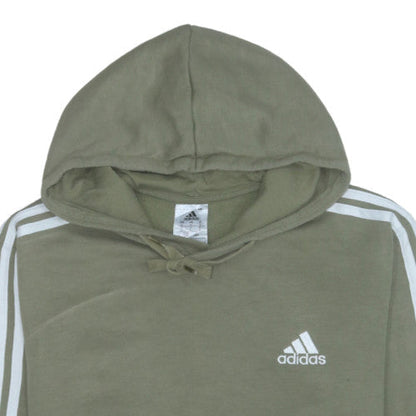Adidas Men's Green Pullover Hoodie Size L Sports Fleece