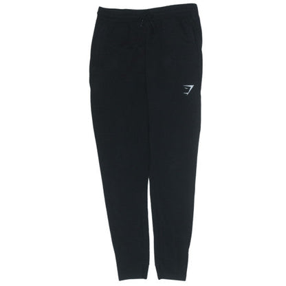 Gymshark Men's Black Small Jogger Sweatpants Drawstring Elastic Waist