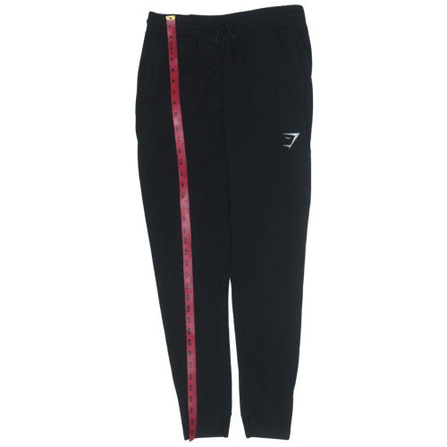 Gymshark Men's Black Small Jogger Sweatpants Drawstring Elastic Waist