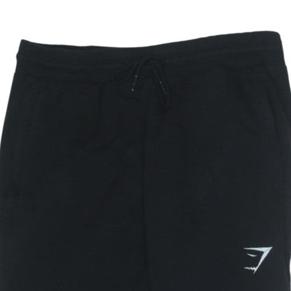 Gymshark Men's Black Small Jogger Sweatpants Drawstring Elastic Waist