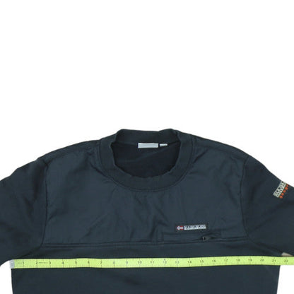 Napapijri Men's Black Pullover Sweatshirt L Outdoor Fleece
