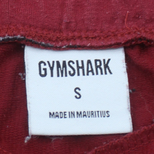 Gymshark Mens Red Slim Fit Jogger Sweatpants Size S Activewear Trousers