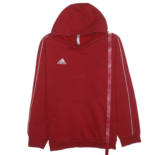 Adidas Men's Red 2XL Pullover Hoodie Fleece Sportswear