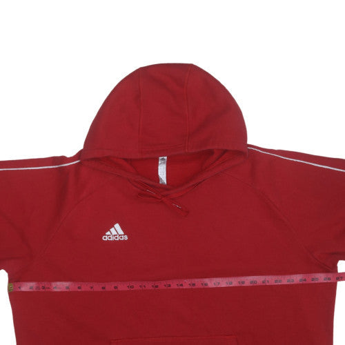 Adidas Men's Red 2XL Pullover Hoodie Fleece Sportswear