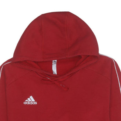 Adidas Men's Red 2XL Pullover Hoodie Fleece Sportswear