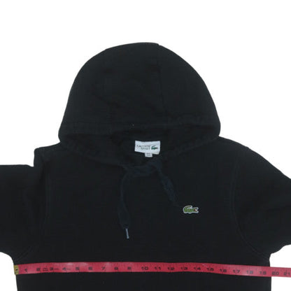 Lacoste Sport Men's Black Pullover Hoodie Size M Cotton Blend