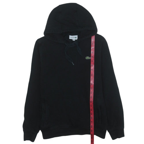 Lacoste Sport Men's Black Pullover Hoodie Size M Cotton Blend