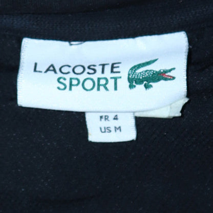 Lacoste Sport Men's Black Pullover Hoodie Size M Cotton Blend