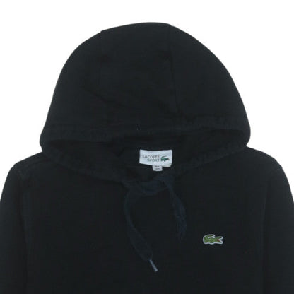 Lacoste Sport Men's Black Pullover Hoodie Size M Cotton Blend