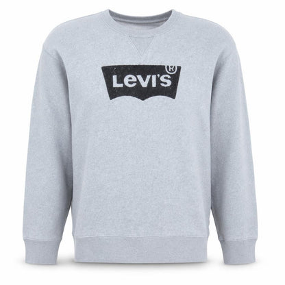 Levi's Men Grey Logo Pullover Sweatshirt L Regular Fit