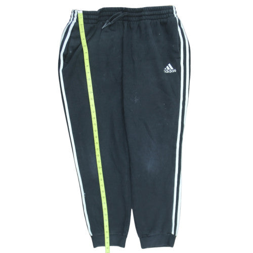 Adidas Men Black XL Jogger Trousers Cotton Blend Sportswear