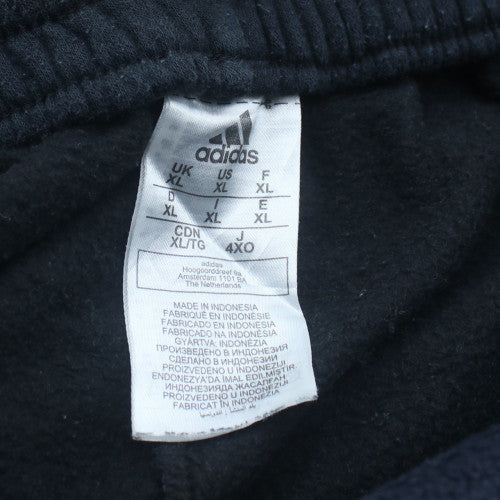 Adidas Men Black XL Jogger Trousers Cotton Blend Sportswear
